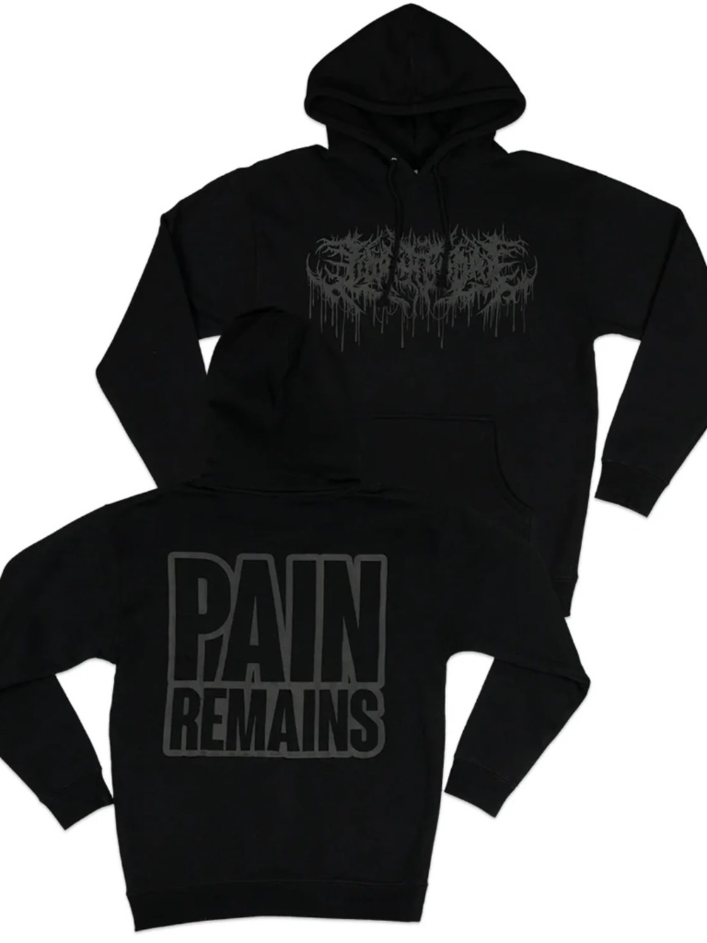 Lorna Shore Puff Print Hoodie Pain Remains size 2XL